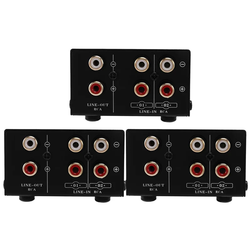 AB53 3X 2 In 1 Out oder 1 In 2 Out Audio Source Signal Selector, Switcher, Lautsprecher, Audio Source, Switcher