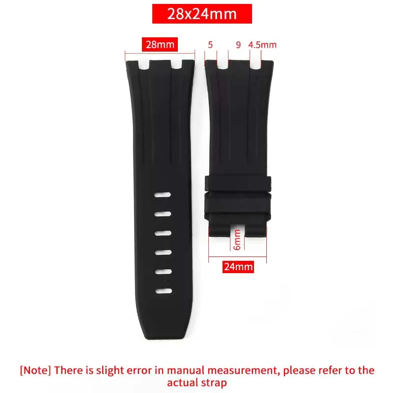 Men's rubber watch band 28mm compatible for AP camouflage Royal Oak Offshore 26400 belt buckle Women silicone wristband bracelet