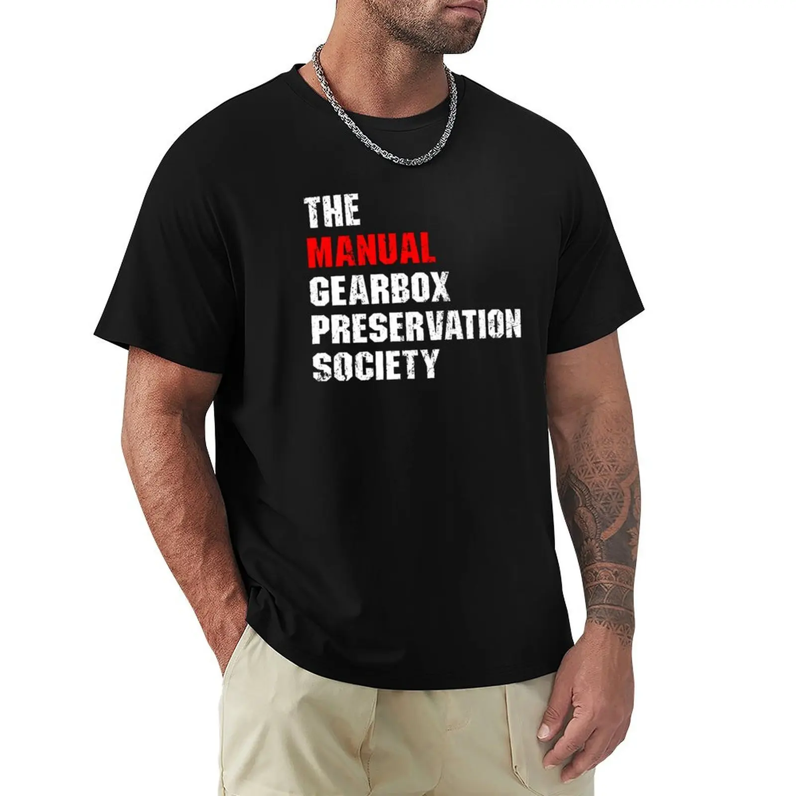 

The Manuals Preservation Society T-Shirt summer tops heavyweights summer clothes designer shirts men tshirt