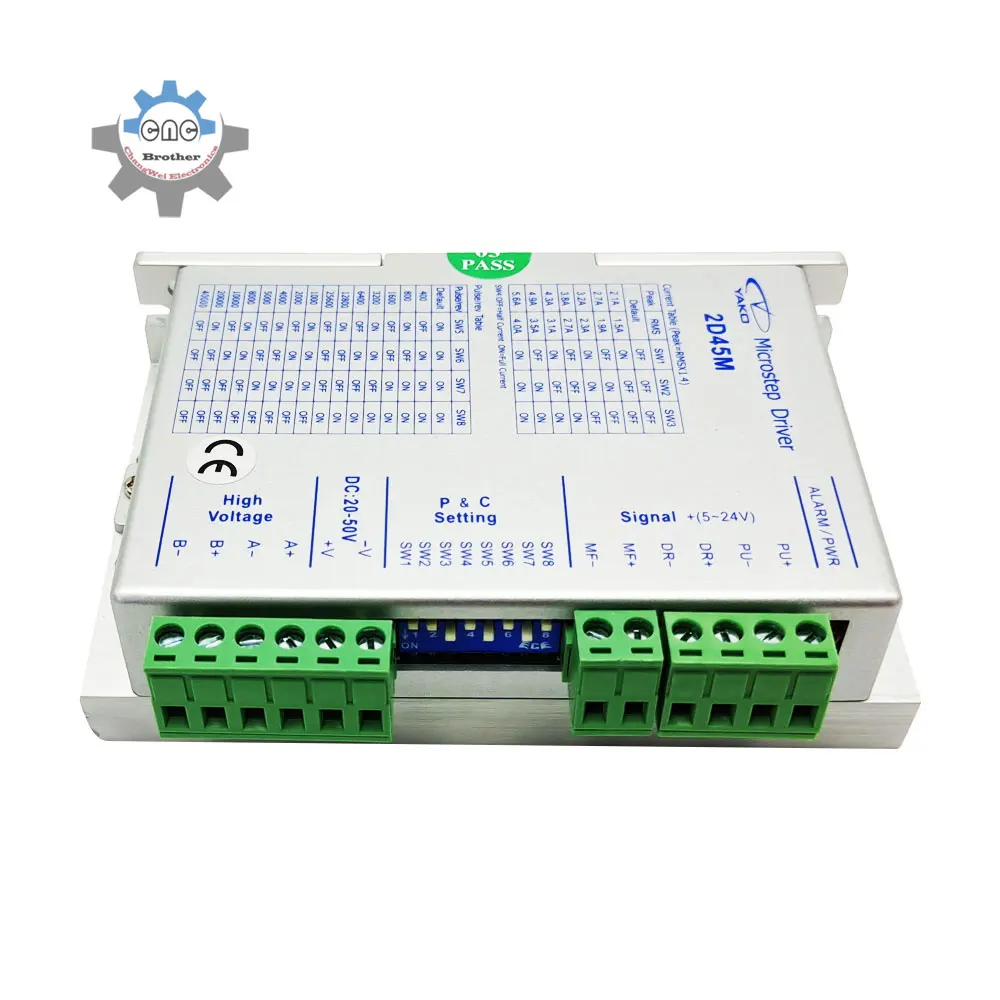 2D45M NEMA 17/23 Two-Phase Stepping Motor Drive TEC Single-Axis Motor Controller YAKO