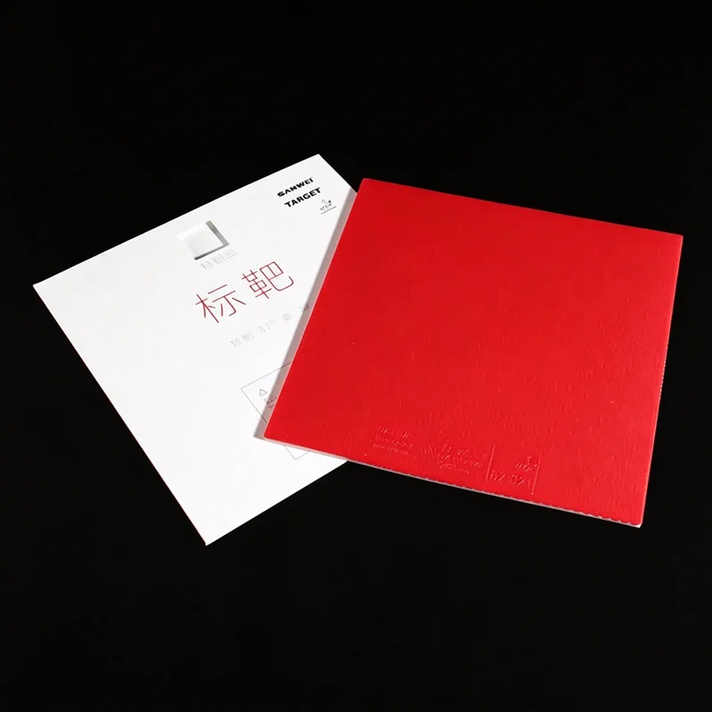 SANWEI Target Special 37° Soft Ping Pong Rubber Sheet Semi‑tacky ITTF Certificated Good Control Spin Backhand Rubber
