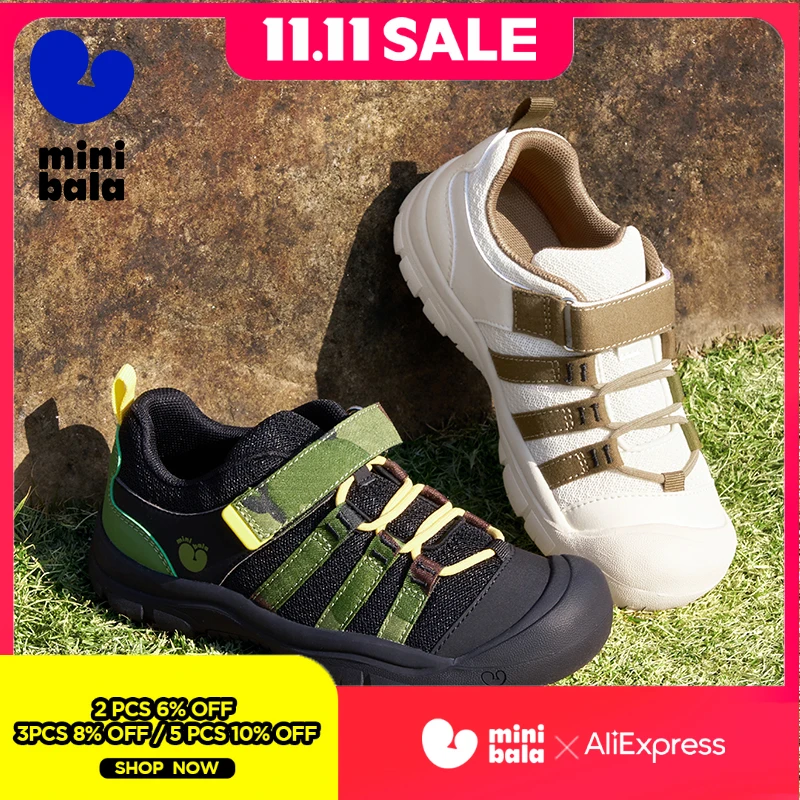 

Мини-кроссовки Balabala для бега, дышащие противоскользящие спортивные кроссовки для мальчиков и девочек с антибактериальной стелькой и ремешком на липучке