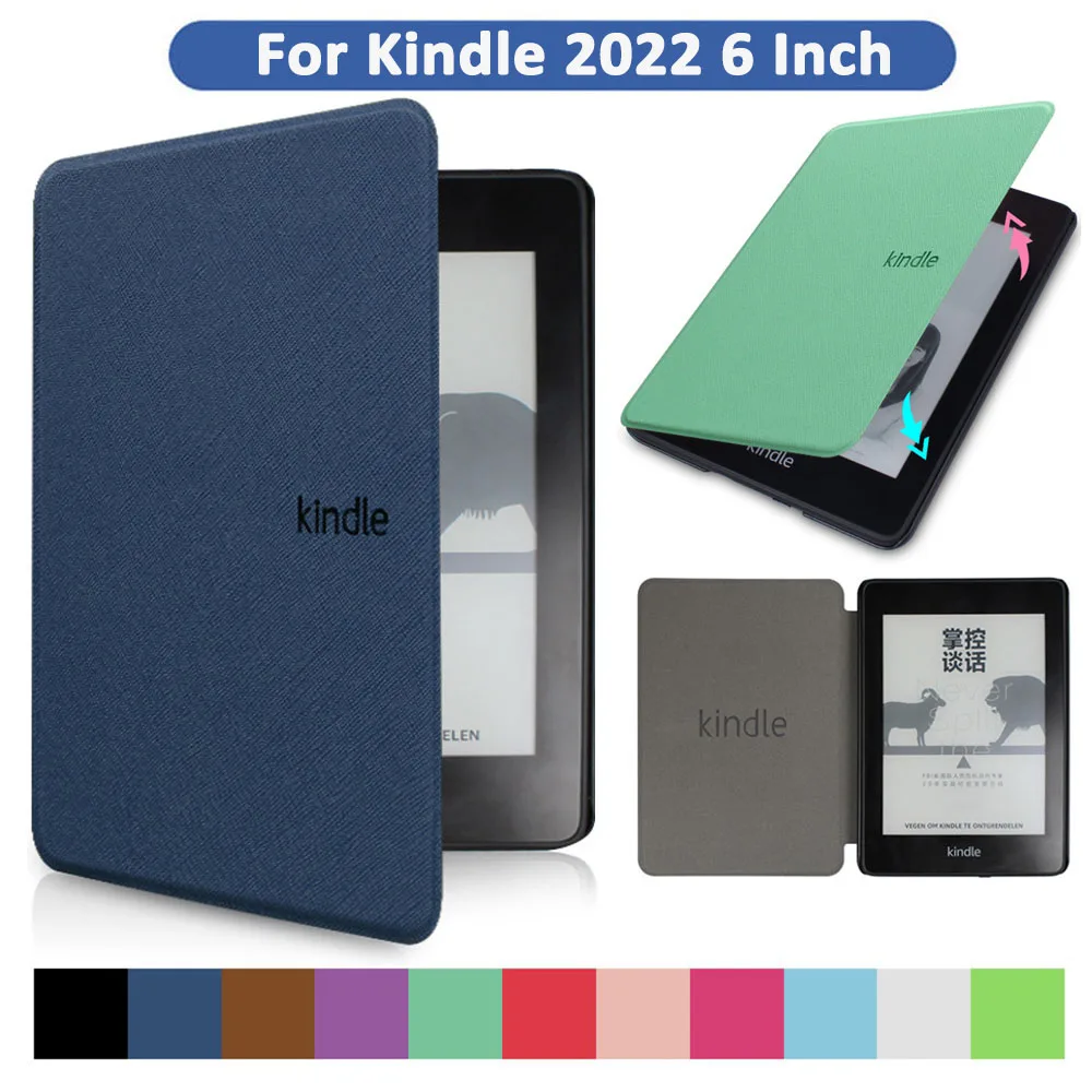 

For Kindle 2022 11th Generation 6 Inch Case C2V2L3 Magnetic Protective Shell Flip E-book Protector Cover Pouch Funda 6”