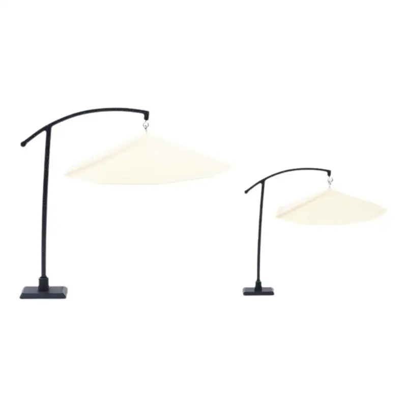 1 szt. Miniaturowy parasol słoneczny do domku dla lalek, symulowany model parasola do piaskownicy, zewnętrzny parasol przeciwsłoneczny, ozdoba do ogrodu, na dziedziniec, prezent