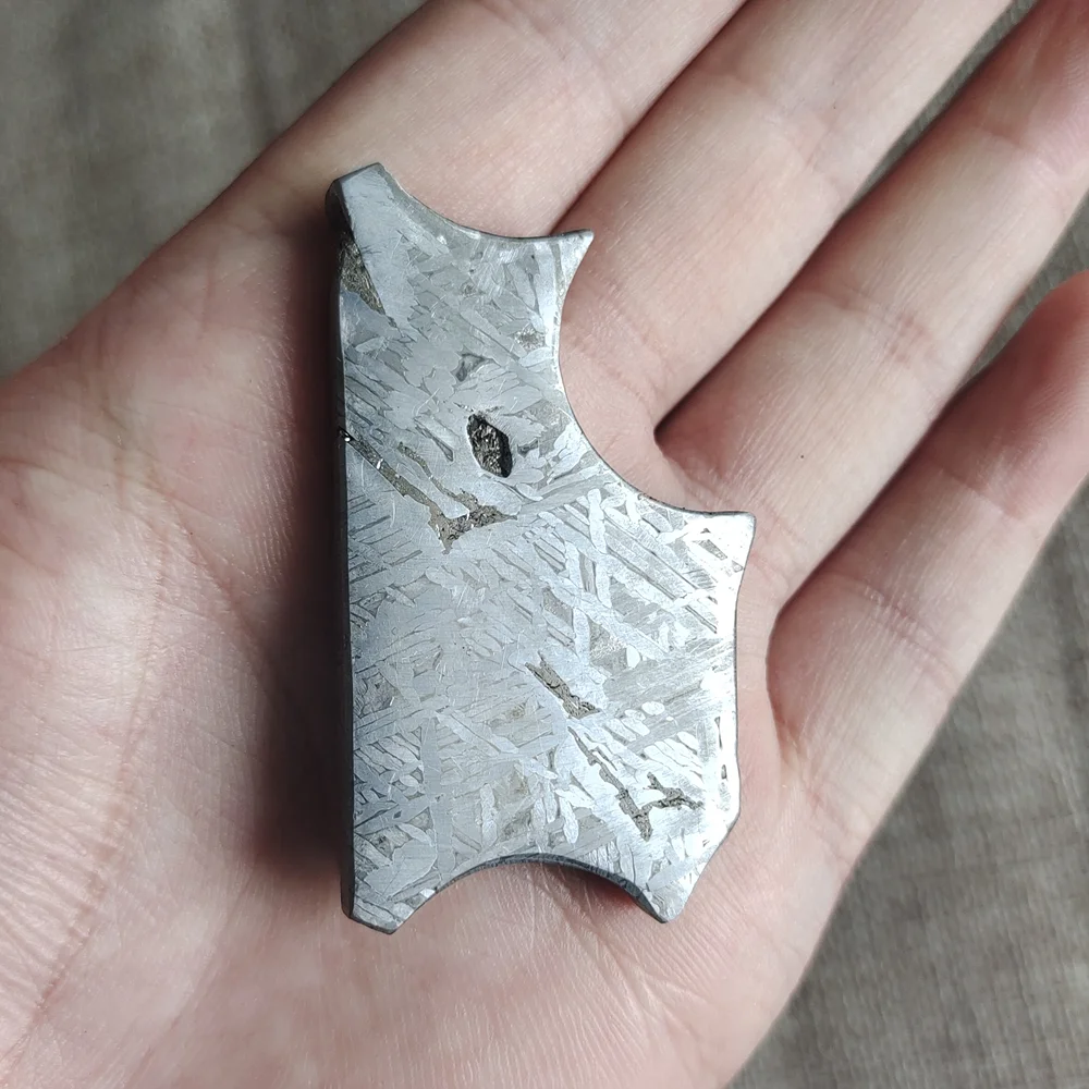 Muonionalusta Meteorite Specimen Iron Meteorite Slices Natural Meteorite Material Specimen Collection - TC30