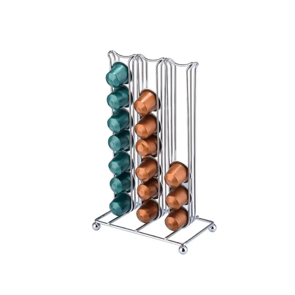 Coffee Capsule Holder Black Plastic Nespresso Capsule Stand 42 Capacity Beverage Accessory Wholesale Price