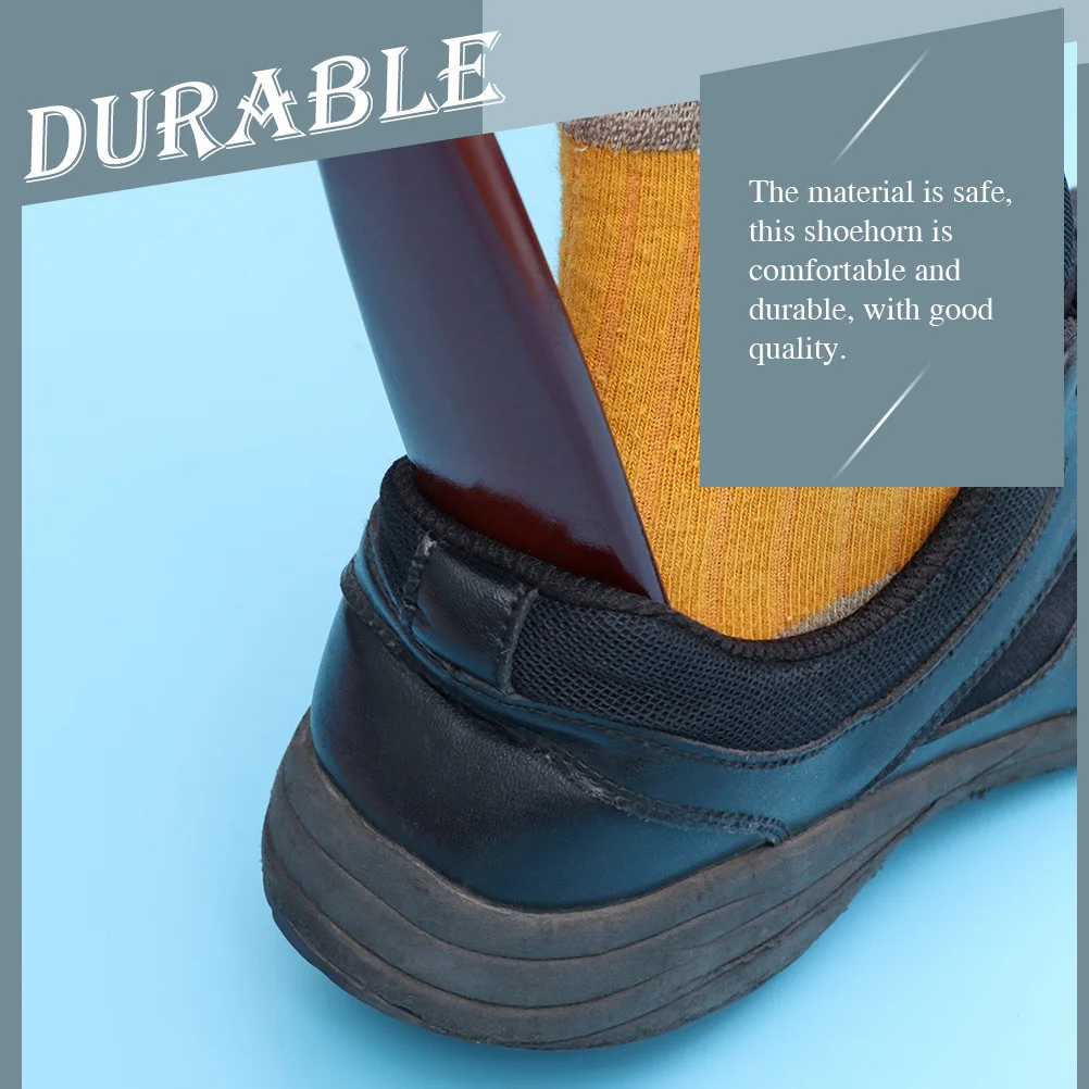 

2Pcs Wooden Shoehorns Extra Long Shoehorns Long Handle Shoe Lifters Practical Convenient Lightweight Home Travel Use Durable