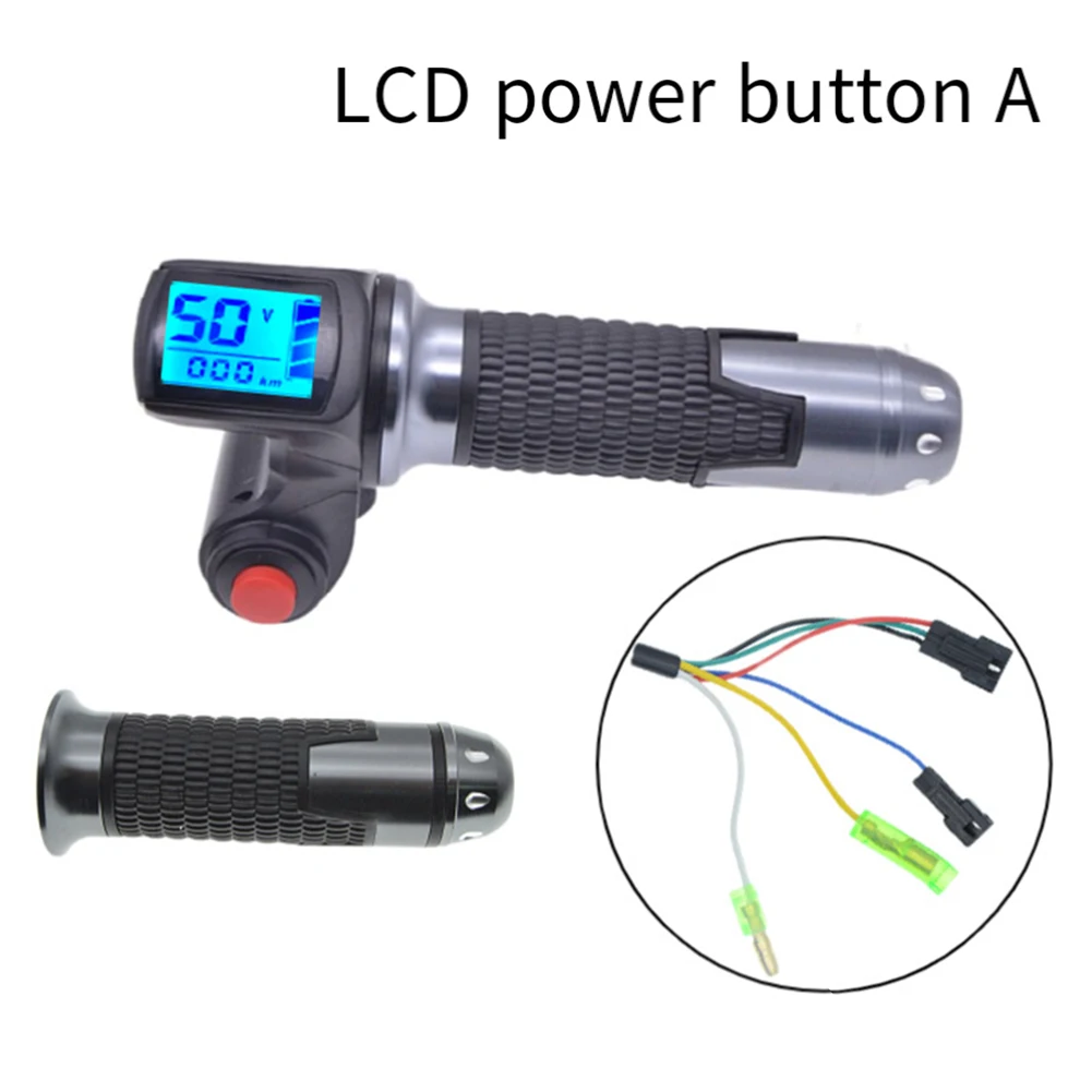 Digital Lcd Handle LED Display Scooter Throttle 22mm Installation Diameter Battery Voltage Status Current Speed Status