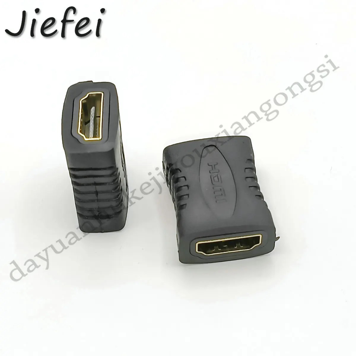 100 PCS Gold plated Premium Gold HDMI-compatible Female to Female In-Line Coupler Connector New
