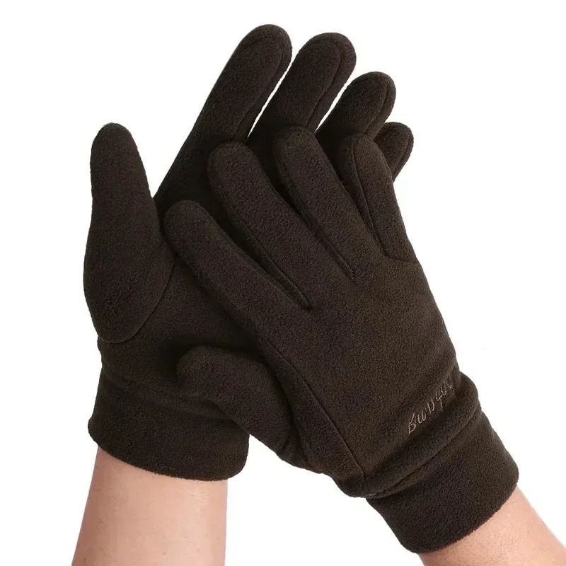 AliExpress NONE Winter Thick Warm Gloves for Men and Women All Finger Cold Windproof Outdoor Running Skiing Cycling Finger Gloves Accessories