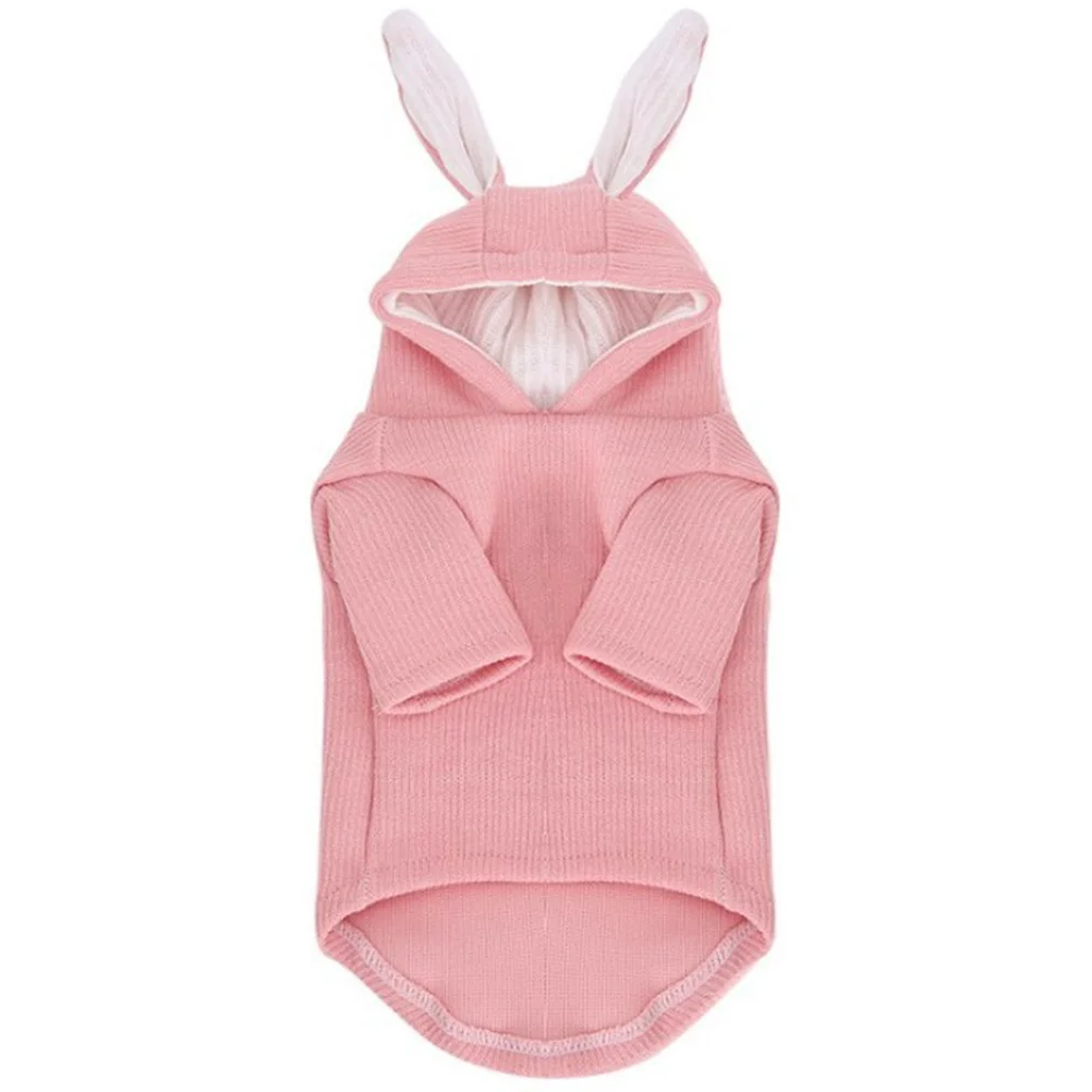 

Bunny Ear Hoodie For Pets Dog Cat Autumn Clothing, Soft Puppy Kitten Costume, Warm Pet Outfit, Rabbit Apparel, Pet Costume
