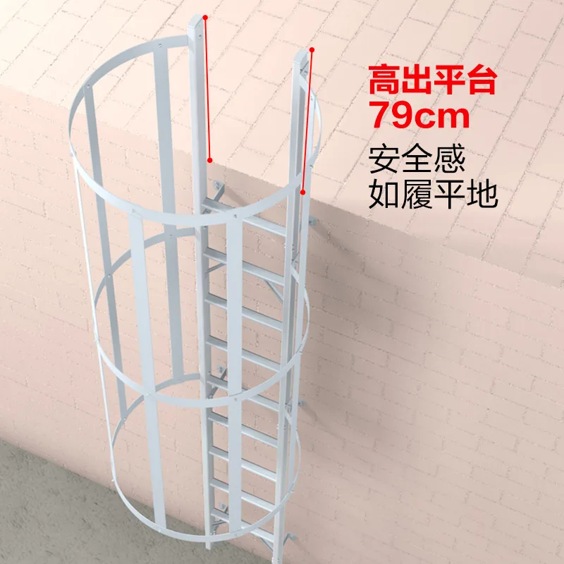 

1. Custom-made enclosure ladder container ladder for household cabinet stairs with thickened aluminum alloy indoor ladder with h