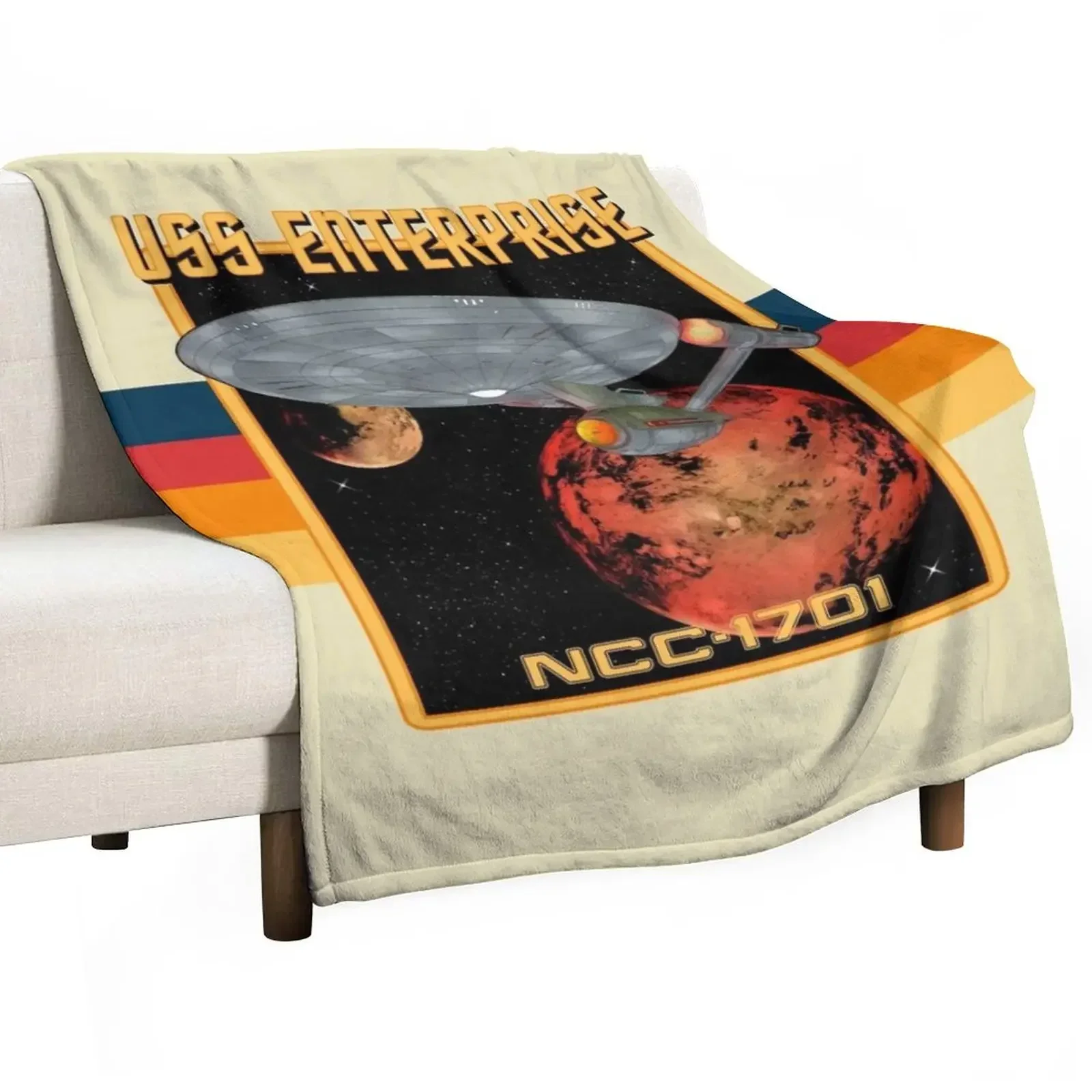 USS Enterprise NCC-1701 Throw Blanket Flannel for babies Luxury Throw Sofa Blankets