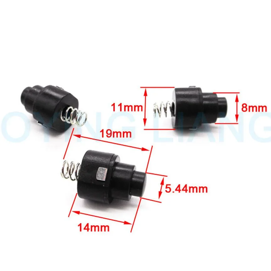 JOYING LIANG LED Flashlight Round Small Switch Electric Torch Tail Spring Button Switch 11MM SDT1114 3PCS/LOT