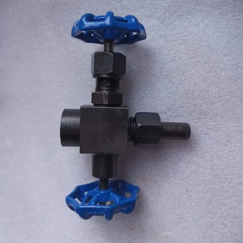 J19H/W-25C/40C/64C/160C carbon steel internal and external threaded pressure gauge three-way valve G1/2 to M20 * 1.5