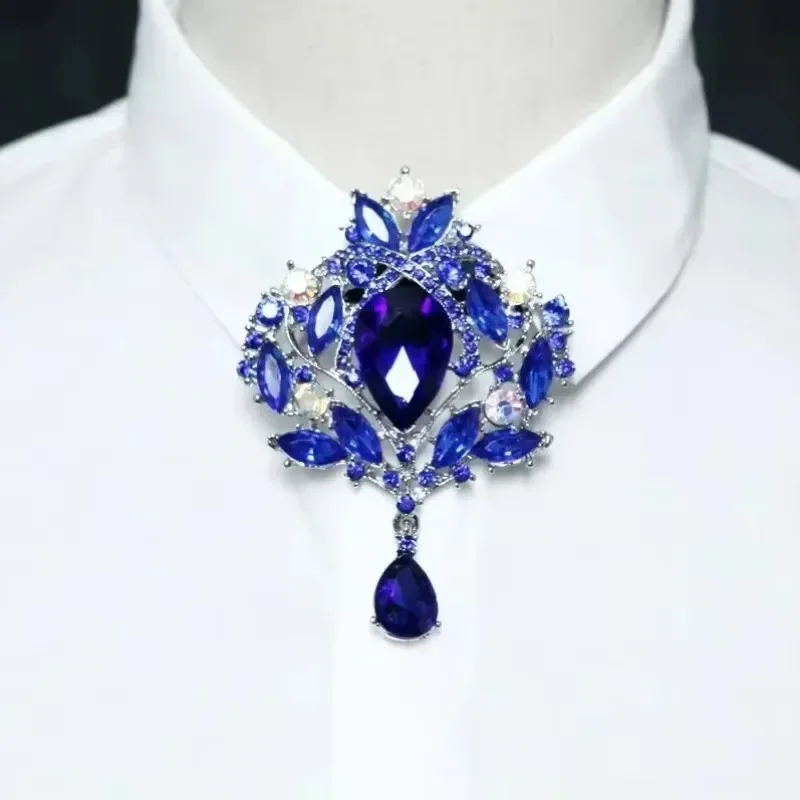 New Luxury Rhinestone Bow Tie High-end Gift Men and Women's Fashion Korean British Business Banquet Bowtie Men's Wedding Jewelry