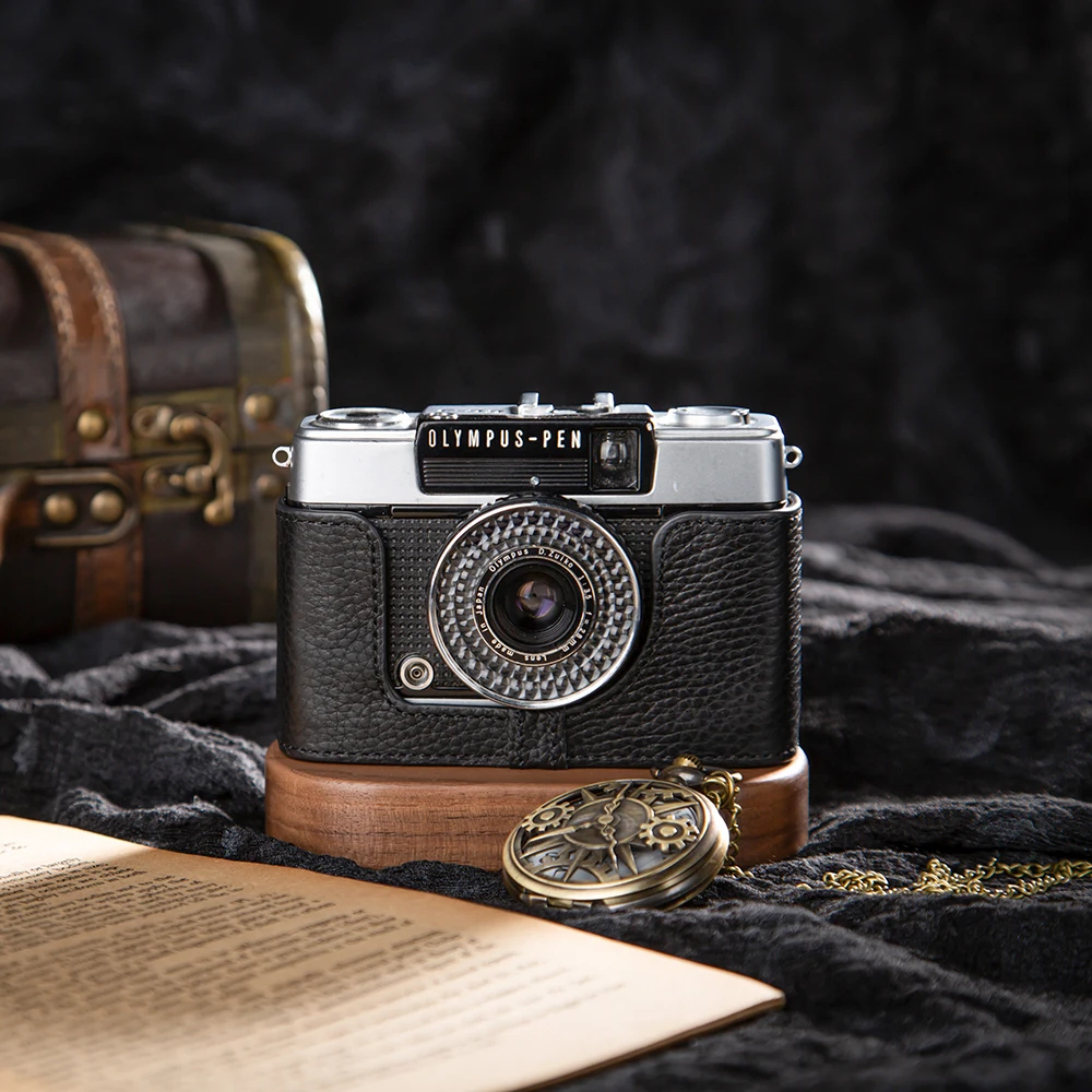 

For Olympus Pen EE-3/EE/EE-2 Case Genuine Real Leather Half Cover Bag Case Handmake Leather Camera Bag Photography Accessories