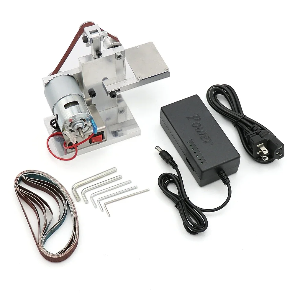 Multifunctional DIY Mini Belt Sander with Power Adapter Polishing Grinding Machine Belts Grinder polishing tool