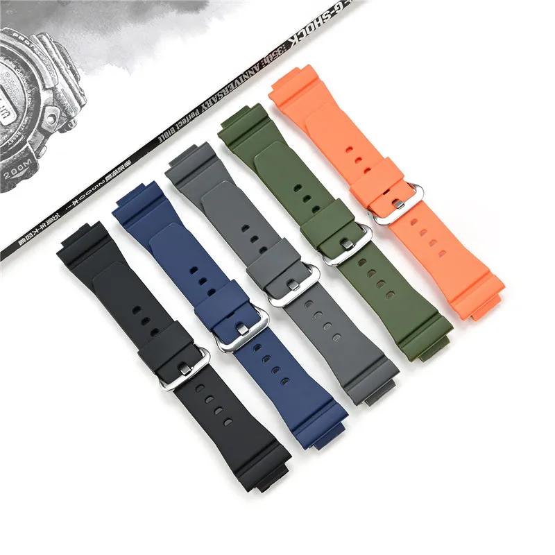 TPU Resin Strap for Casio G-Shock GA-2100 GM-2100 GM-5600 Watch Band Replacement Waterproof Rubber Sport Quick Release Bracelet