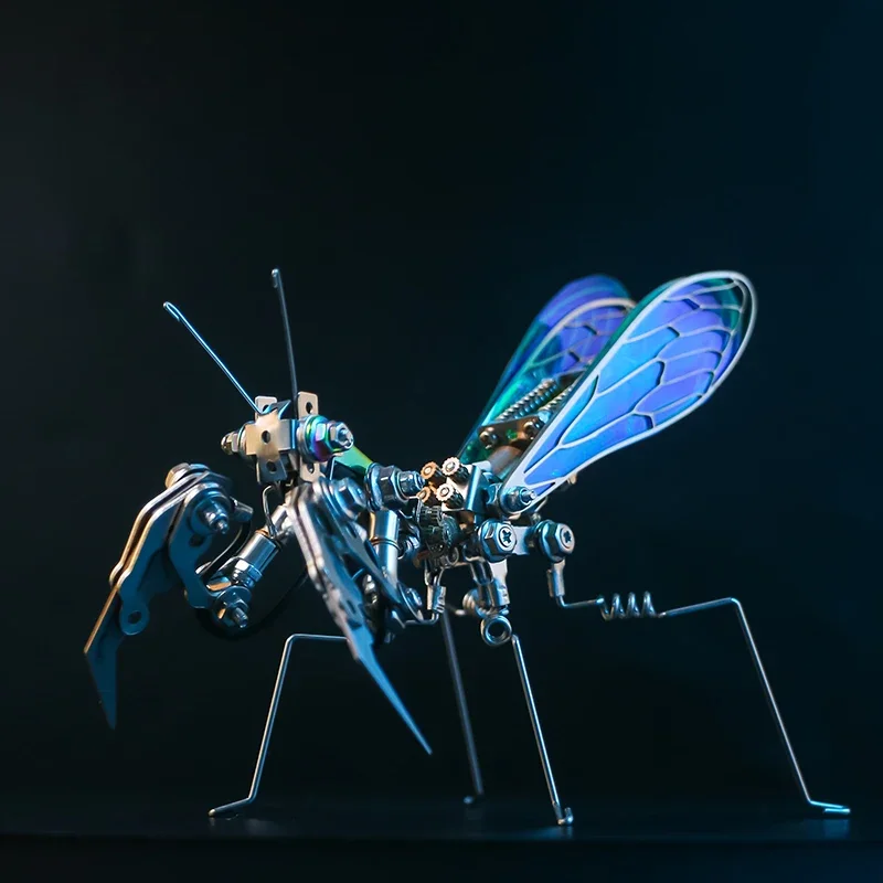 3D Puzzle Mantis Metal DIY Model Building Kits for Adults Mechanical Punk Kids Toys Building Blocks Ornaments Gift - 250pcs+