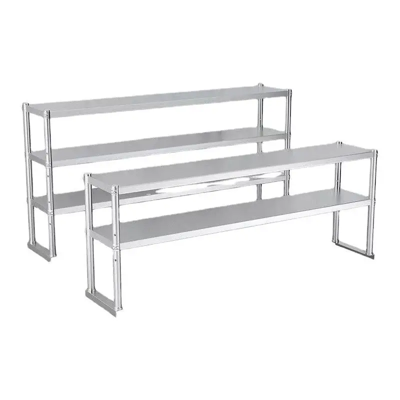 Stainless steel countertop stand, multi-layer kitchen freezer, desktop storage rack, milk tea shop shelf, operation table shelf