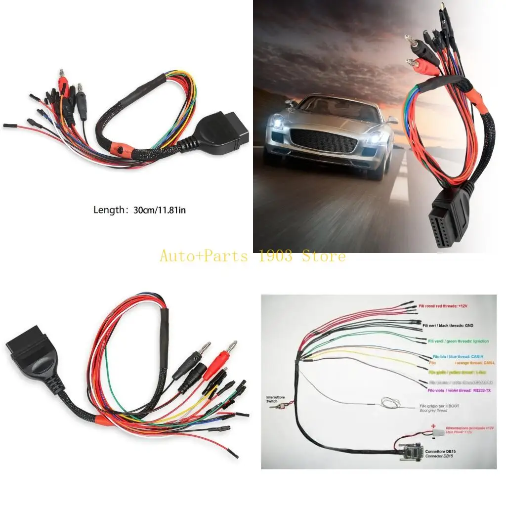 

E21c obd obd2 диагностический адаптер тройной ядер кабель для MPPS v13 v21 Ремонт Канаска
