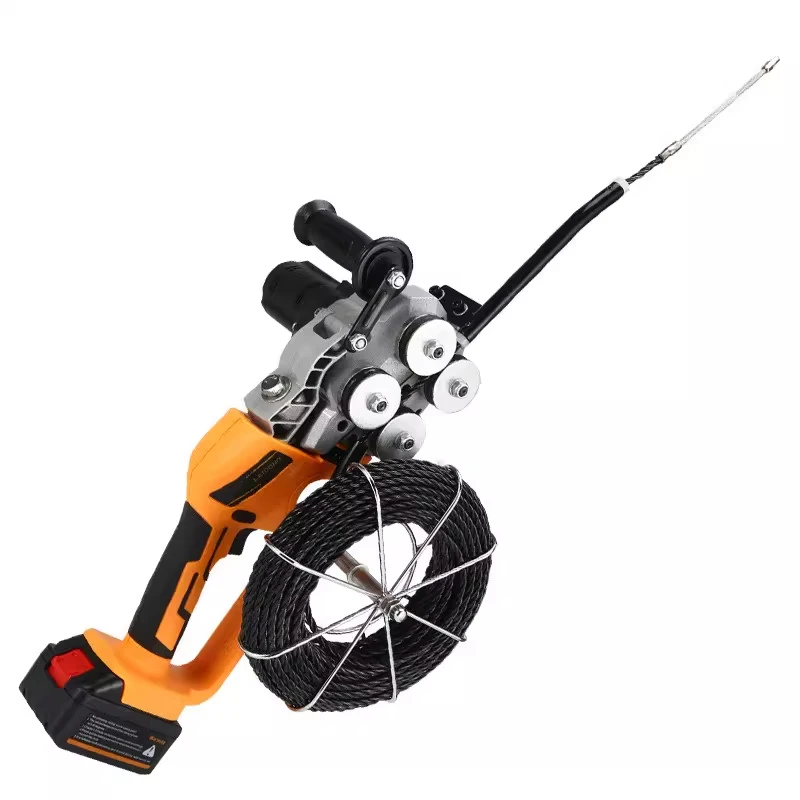 Lithium-Ion Cable Pulling Machine, 20M Electrician's Cable Cross-Pulling Tool, 68V 4.0Ah Rechargeable Lithium-Ion Battery