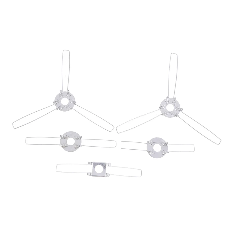 Réinitialisation à ressort en fibre galvanisé, 2 fourches, 3 fourches, abat-jour en fibre, shnel lourd, bricolage pour lampes plus foncées, lanternes, 4 pièces