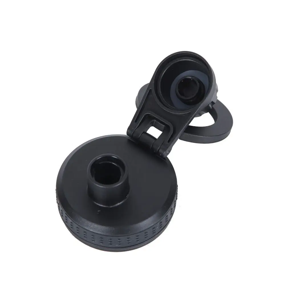Universal Plastic Bottle Lid Replacement Black Cup Lid With Magnetic Bracket Splash Spill Proof Cup Cap Bottle Accessories