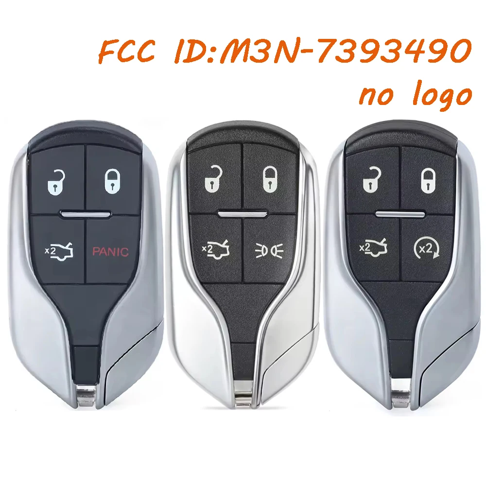 

KEYECU M3N-7393490 Умный дистанционный брелок для Maserati Quattroporte President Ghibli Levant 2017 2018 2019 2020 433 МГц