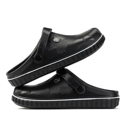 Lightweight Chef Shoes Closed Toe Rubber Sandals Men Clogs Garden Shoes Barefoot Zuecos Hombre Cholas Man Summer Beach Shoes