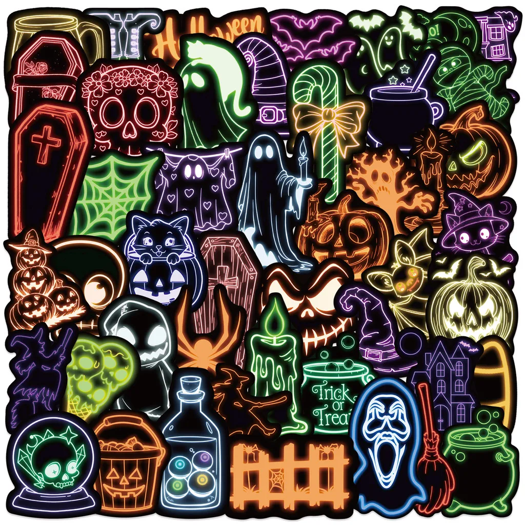 Electronics Gadgets Store - Pegatinas de Halloween de neón de