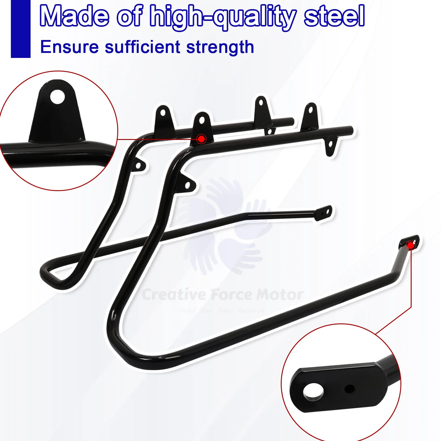 Motorcycle Hard Saddlebag Conversion Brackets Mount Kit For Harley Softail Deluxe Fat Boy Heritage Springer FLSTF FLST 1984-2017