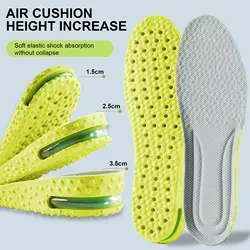 Air Cushion Heightening Insole Men/Women Invisible Shock Absorption Pressure Resistance High Elasticity Comfortable Shoe Inserts