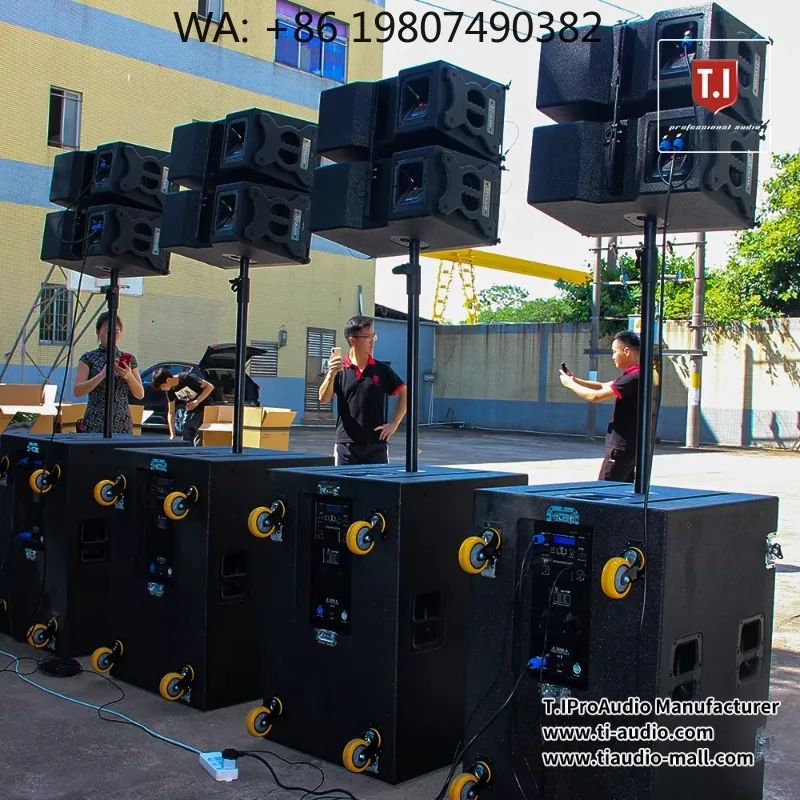 Single 10 Inch Two Way Waterproof Line Array Speaker, active passive powered system for concert stage shows