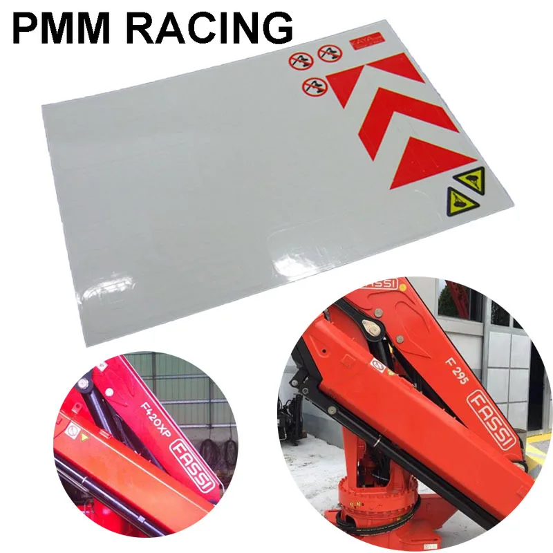 FASSI Logo Sticker Decorate for 1/14 Tamiya RC Truck Trailer Tipper Crane LESU Car Diy Parts