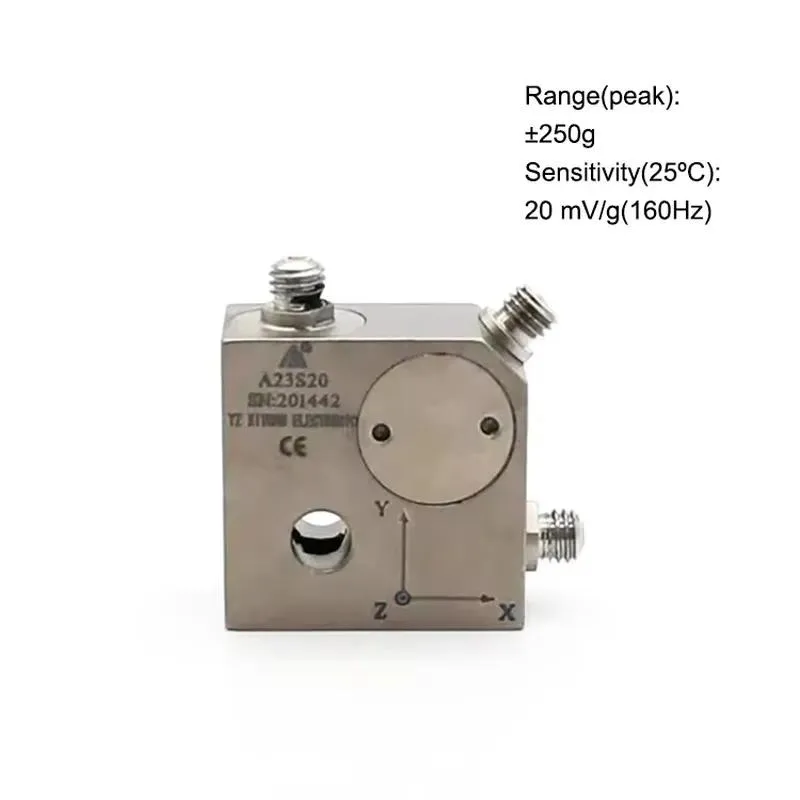 High Sensitivity Cost Effective Titanium Alloy IEPE Type Piezoelectric Accelerometer Sensor