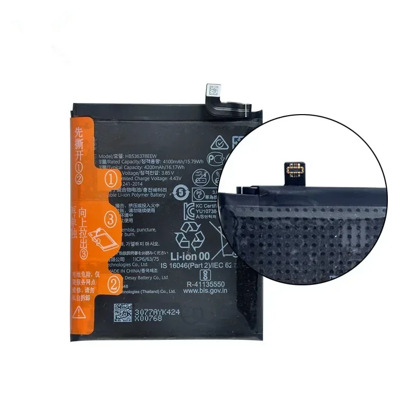 100% Orginal HB536378EEW 4200mAh Phone Battery For HUAWEI P40 Pro P40Pro Replacement Batteries+Tools