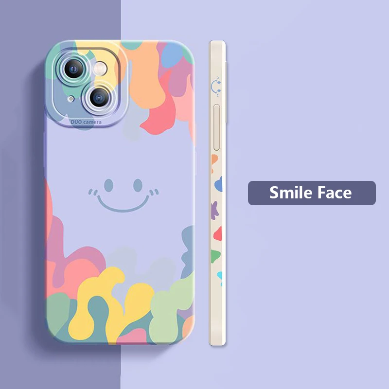 Custodia in Silicone Smile per Xiaomi Poco X5 F5 Pro Mi 14 13 12 11T 13T 11 Lite 5G NE 12T Pro Cover completa antiurto morbida