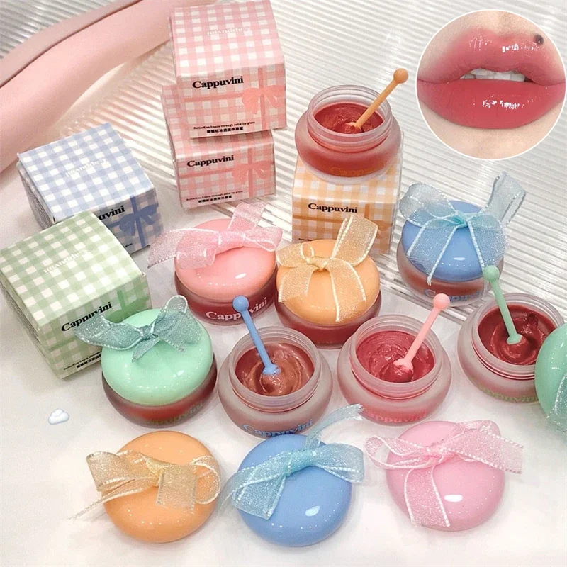 1pc Schattige Kleine Melk Honing Lipgloss Hydraterende Spiegel Water Lipgloss Sexy Rode Lip Tint Lippenbalsem Lip Make-Up Koreaanse cosmetica