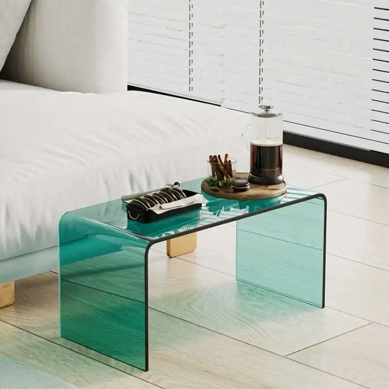 

Modern Nordic Coffee Table Acrylic Center Hotel Side Coffee Table Small Bedside Stolik Kawowy Living Room Furniture YN50CT