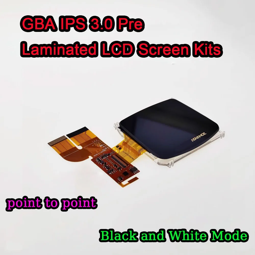 Imagem -02 - Bateria de Lítio Integrada com Porta de Carregamento tipo c Tampa da Bateria para Gba Ips v3 Tela Pré-laminada Kits Lcd Shell 1800mah