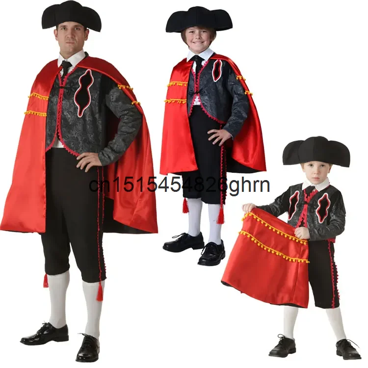 

Halloween Children's Day Carnival Stage Performance Adult Children And Children's Spanish Bullfighter Cosplay Costume