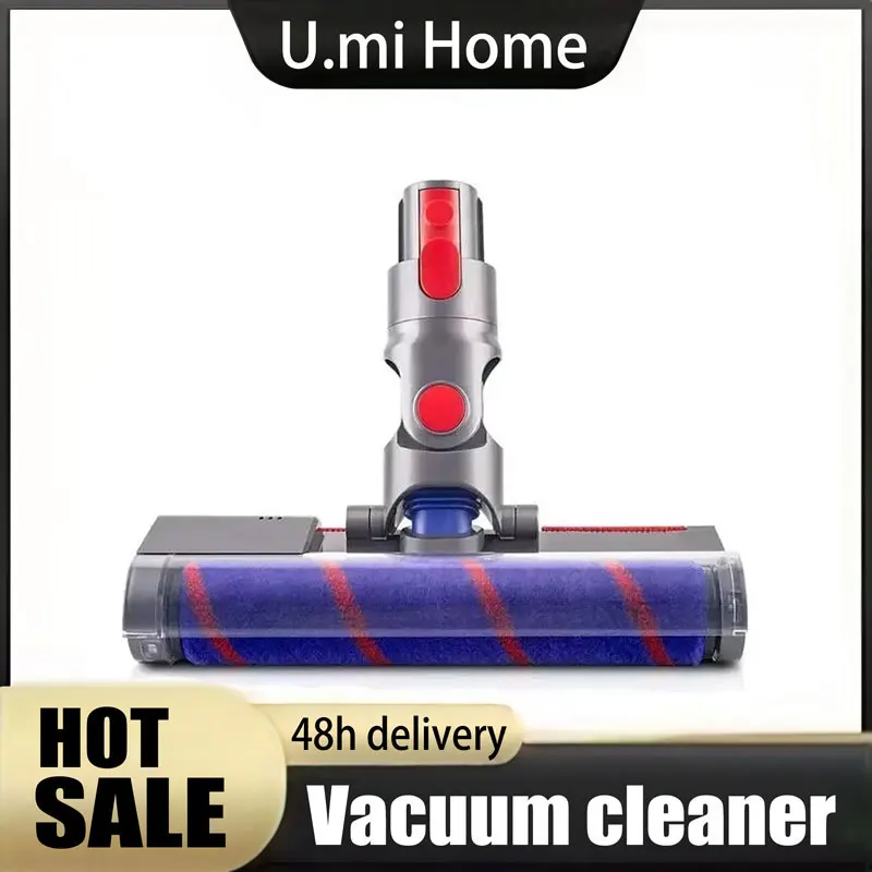 

Dyson V7 V8 V10 V11 SV12 için yumuşak rulo fırça kafası V15 akülü çubuk elektrikli süpürgeler parçaları parke zemin eki