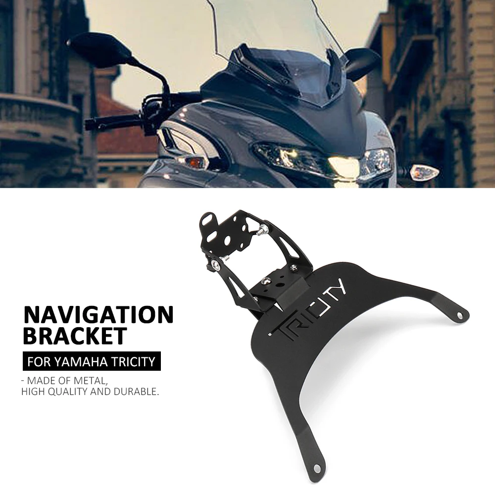 

New Motorcycle Accessories Front Phone Stand Holder Smartphone Phone GPS Navigation bracket For Yamaha Tricity TRICITY