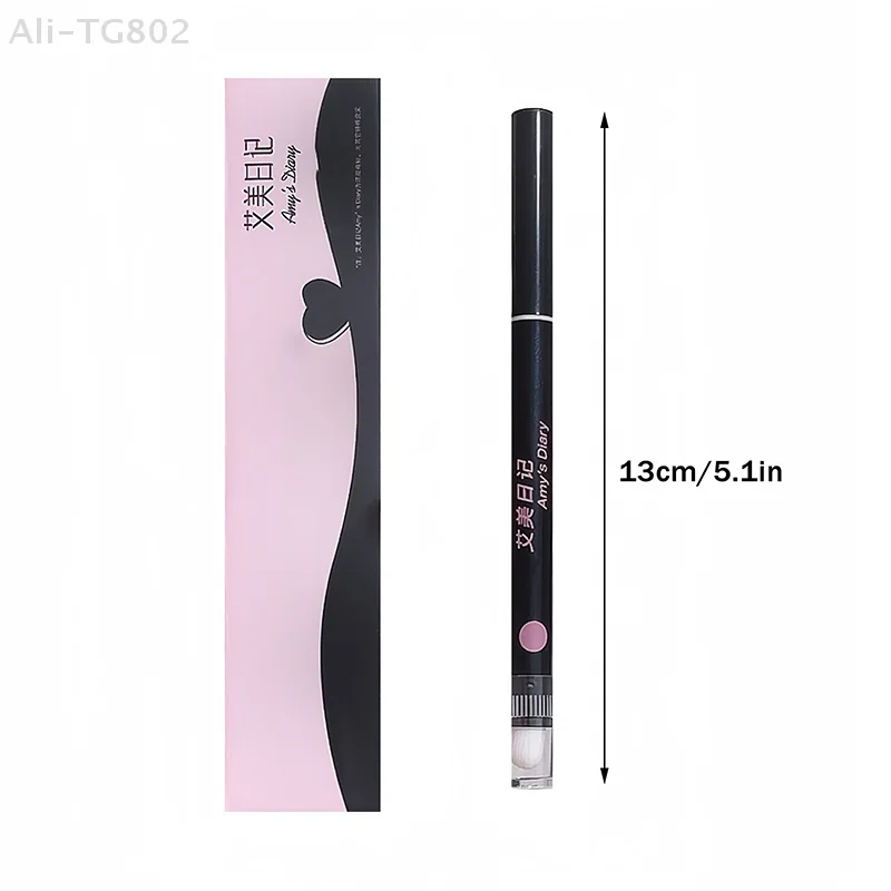 1Pc Triple-Ended Matte Lip Liner Pencil Waterproof Long-Lasting Non-Stick Natural Lip Makeup with Brush - 3 Essential Colors