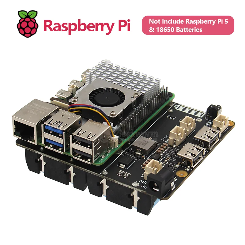 Imagem -03 - Geekworm-ups e Power Management Board com Células 18650 Suporte da Bateria para Raspberry pi X1202