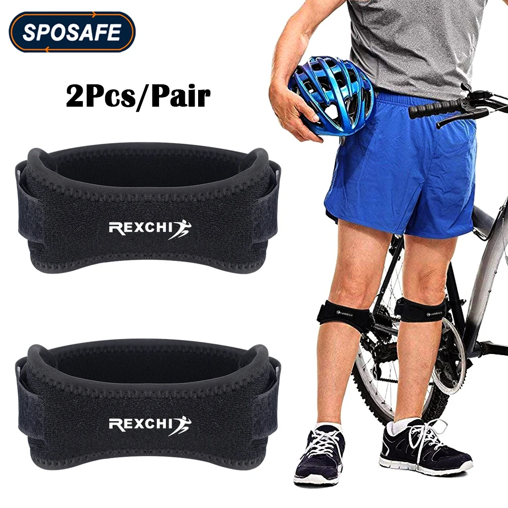 

1Pair Adjustable Patella Brace Strap EVA Kneepads Knee Support Protective Sport Gear Running Basketball Soccer Volleyball Tennis