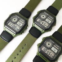 Air Force Field Watch Nylon Strap 12/24H Display Digital Movement SYNOKE Brand Sport Style Waterproof Relogio Masculino