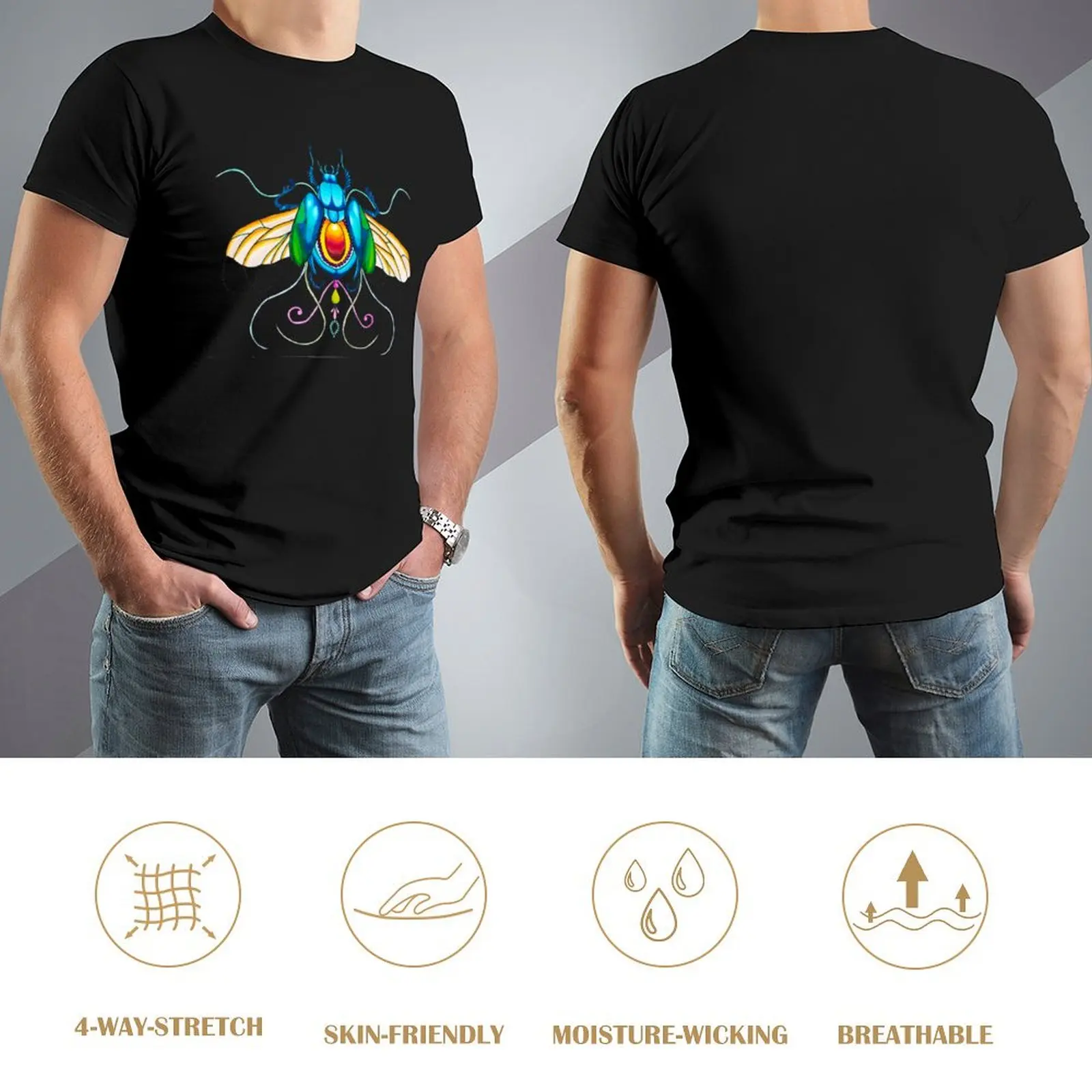 Jewel Beetle T-Shirt blanks blue archive custom t shirt blacks mens shirts graphic tee image 4